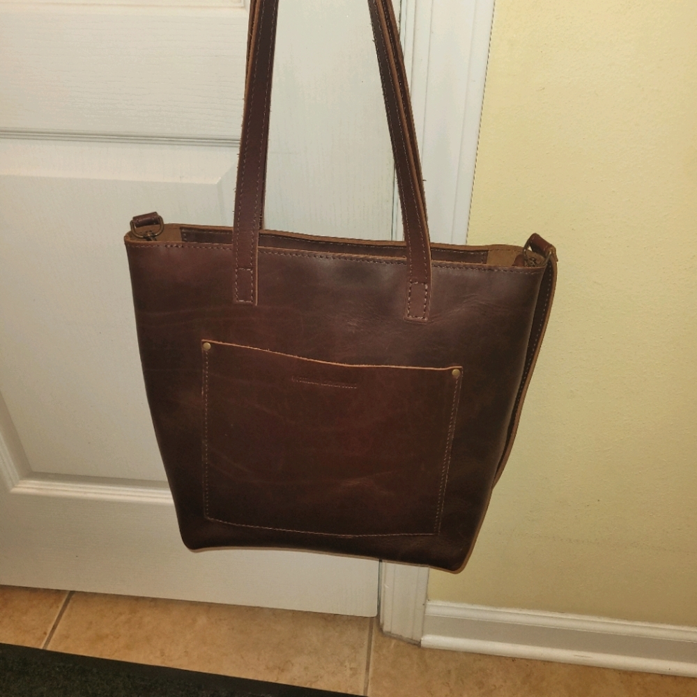 Portland leather  tote ( cognac)